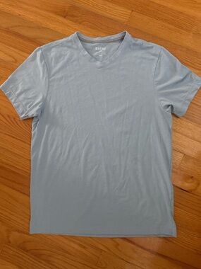 RHONE Light Blue V-Neck Men's Shirt